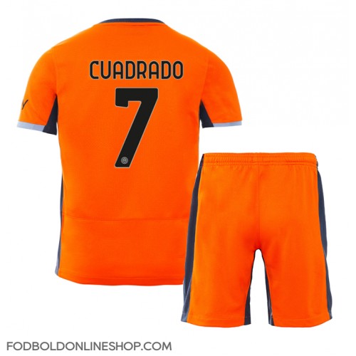 Inter Milan Juan Cuadrado #7 Tredje trøje Børn 2023-24 Kortærmet (+ Korte bukser)
